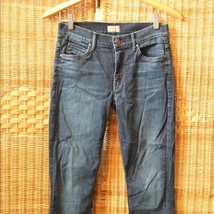 MOTHER “The Muse Ankle” Ink & Paper Jeans